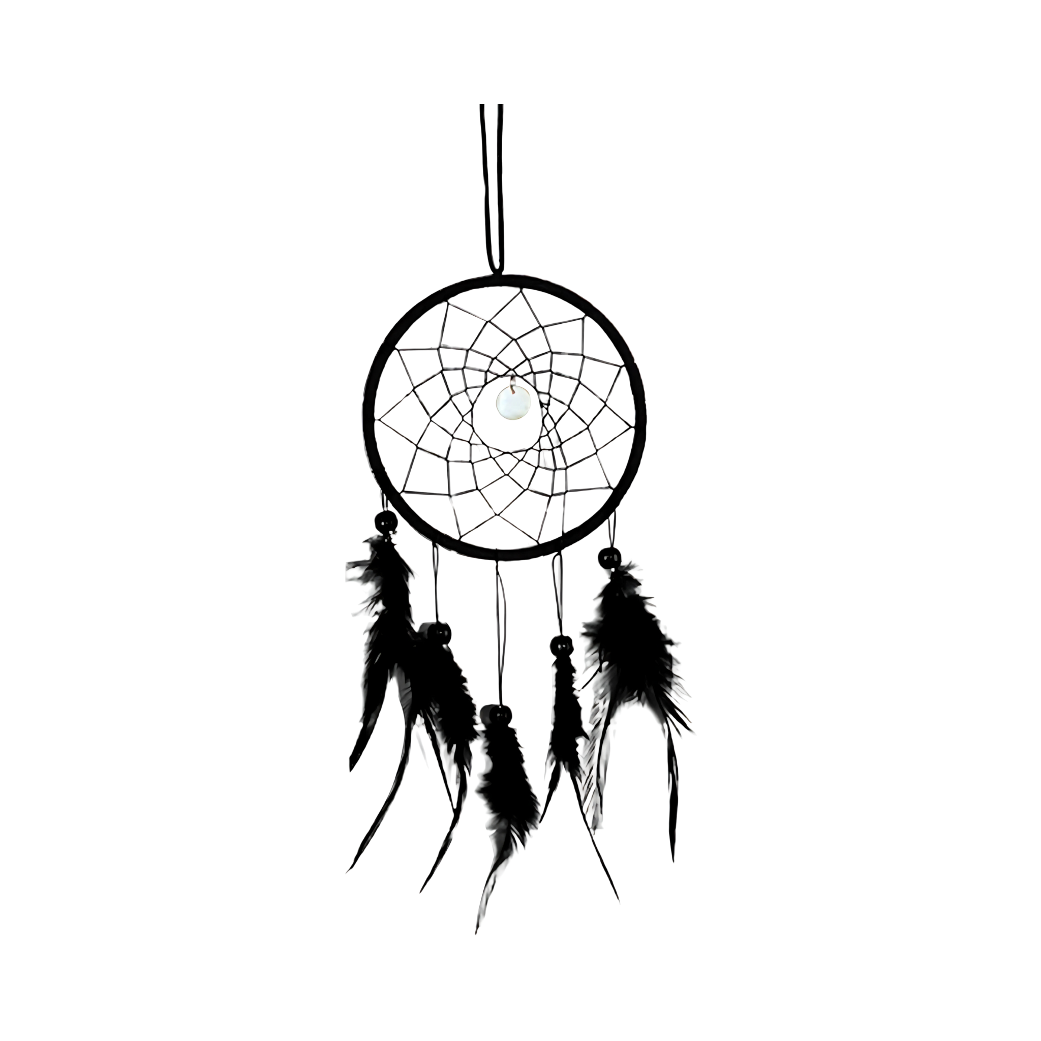 Black Feather Dream Catcher Craft Kit for Bedroom Wall Decoration
