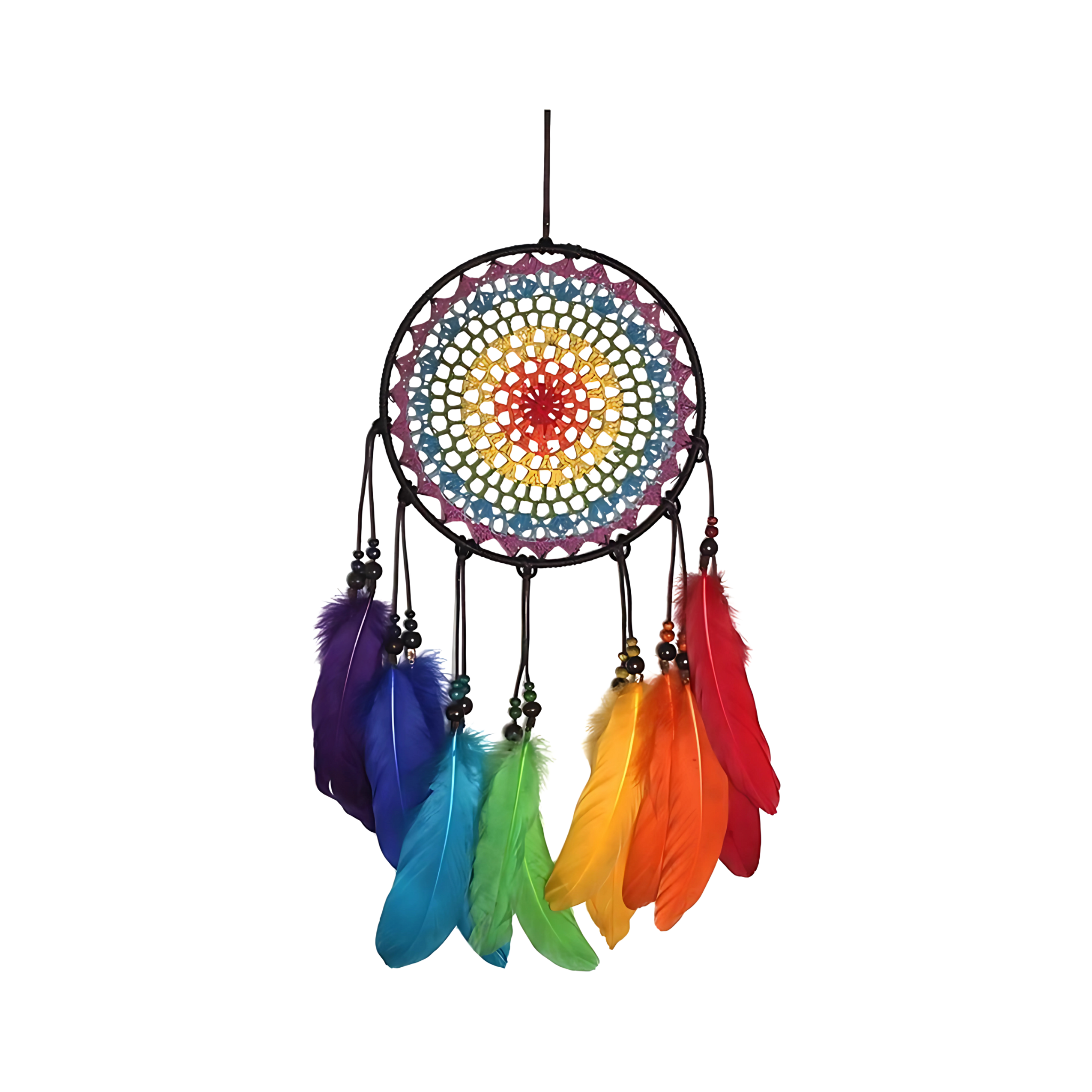 Handmade Colorful Feather Dream Catcher Bohemian Wall Hanging Home Decor