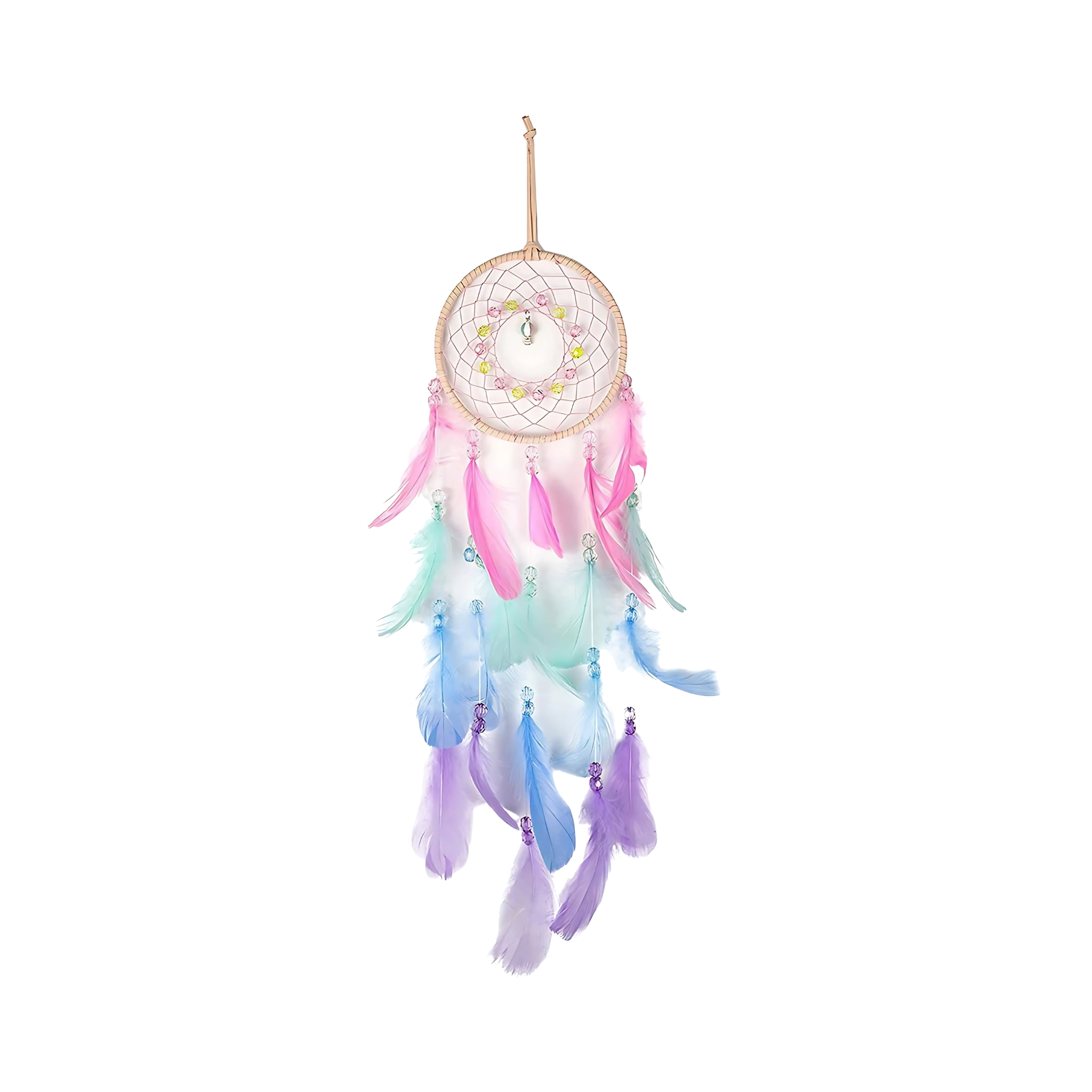 Handmade Multicolor Feather Dream Catcher Wall Hanging Decoration Gift